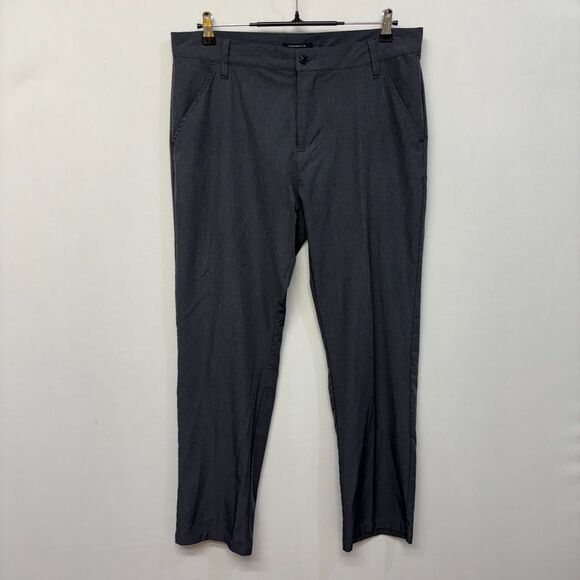 Travis Mathew Men Golf Performance Pants Size 34 (34x30) Gray Flat Front C002 28 - Picture 1 of 16